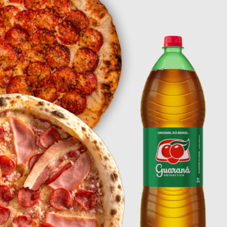 Combo 2 Pizzas grandes + 1 Refri 2L